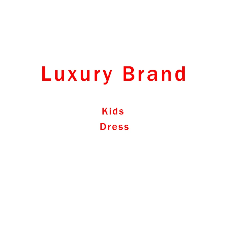 

Designer kids clothes for baby girl dress luxury brand t shirt 2021 summer fashion designer dress 2~12 years girl