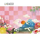 Laeacco счастливый японский новый год весенний цветок горный Фудзи фон для фотосъемки фон для фотосессия Фотостудия