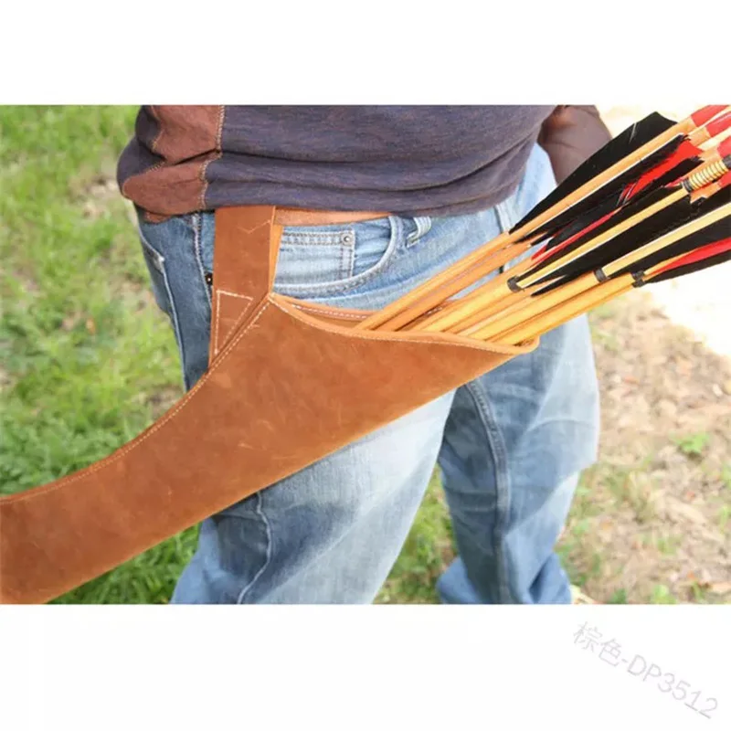 

Medieval Leather Arrow Holster Hip Quiver Celtic Viking Knight Hunter LARP SCA Horseback Nomad Avarian Hunting Archery Accessory