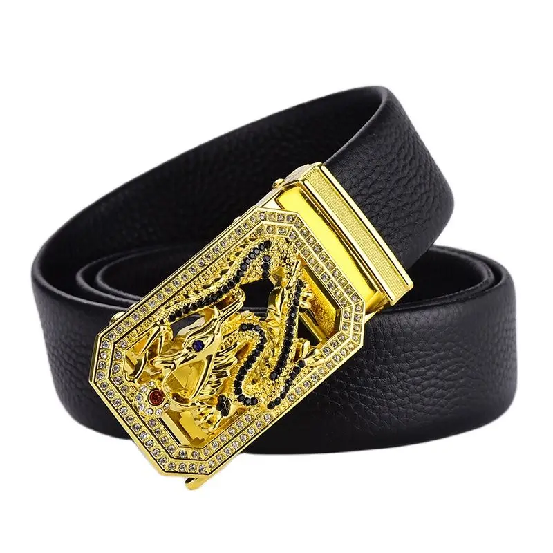 Модный бренд зодиака автоматический ремни для мужчин 3 8 см Ширина деловой ремень