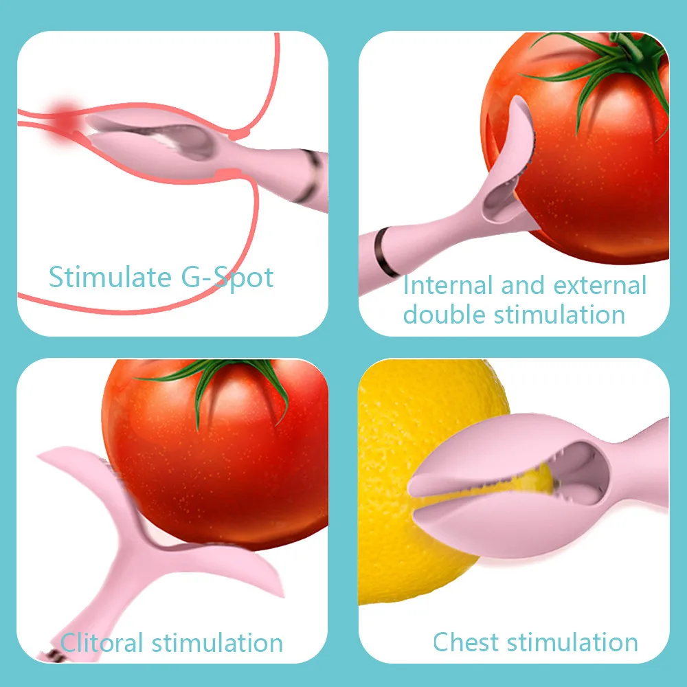 Женский Вибратор с двумя зажимами 12 режимов | Красота и здоровье