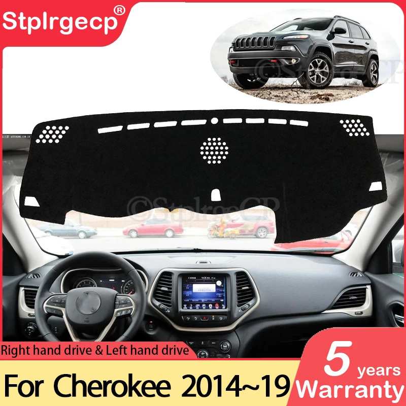 

for Jeep Cherokee KL 2014 2015 2016 2017 2018 2019 Anti-Slip Mat Dashboard Cover Pad Sunshade Dashmat Protect Car Accessories
