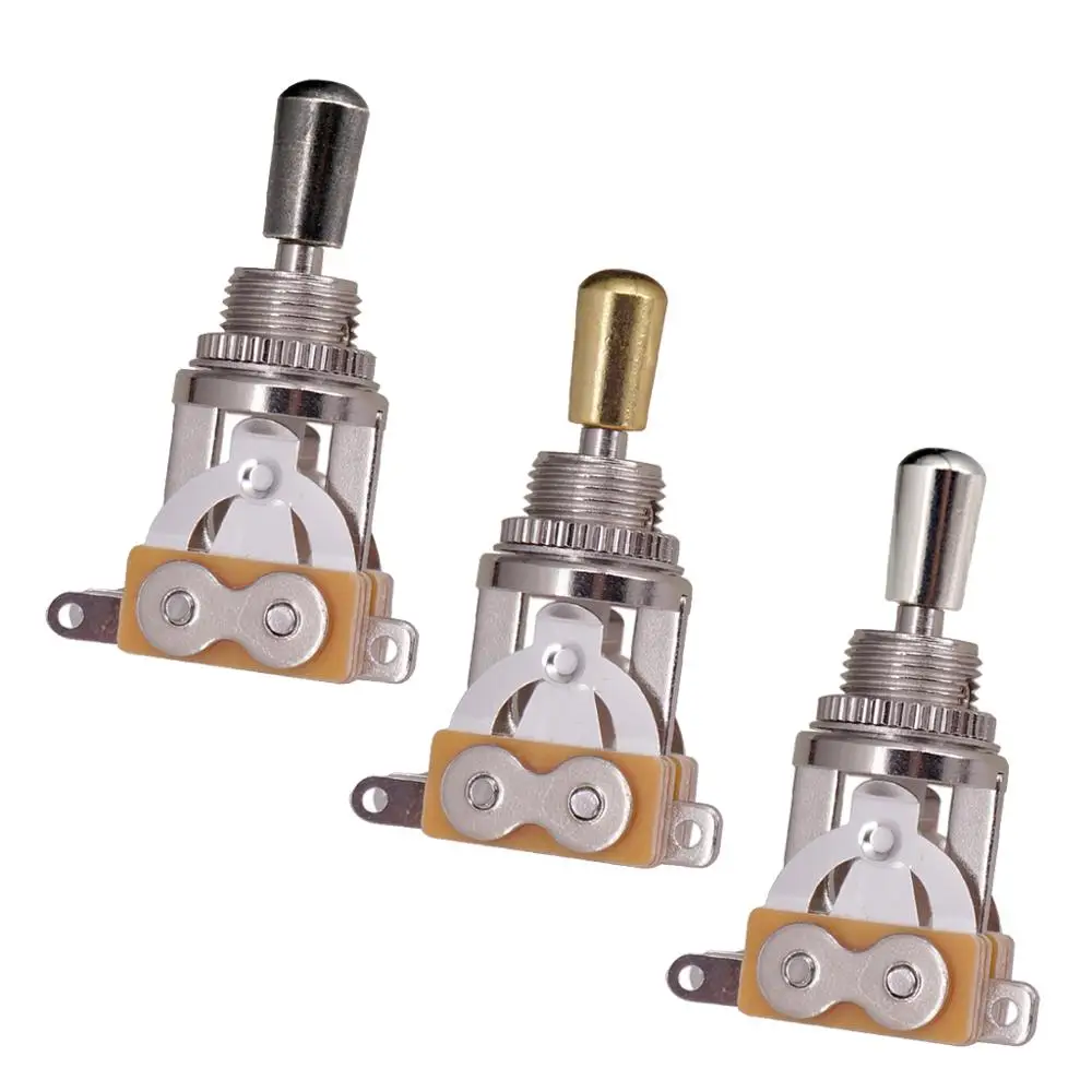 

Brass Switch Knob Pickup 3 Way Toggle Switch Selector for LP Electric Guitar