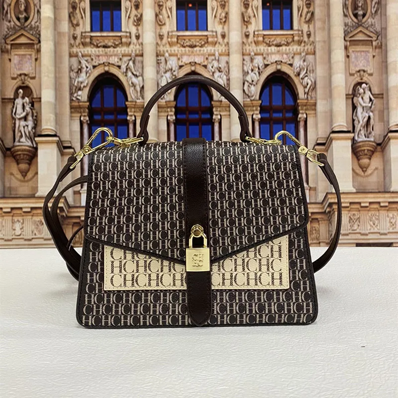 

New Fashion Genuine Leather Letter Printed Female Bag All-match Shoulder Diagonal Portable CH Bag Purses and Handbags Cc Gg