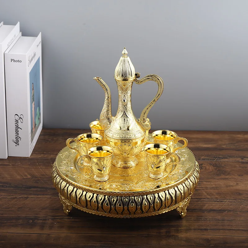 Европейский роскошный Набор Винных чашек золотого цвета чайные чашки винтажный