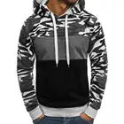 Мужская толстовка камуфляжная с капюшоном на шнуровке Весенняя Толстовка в стиле пэчворк универсальная Весенняя Толстовка