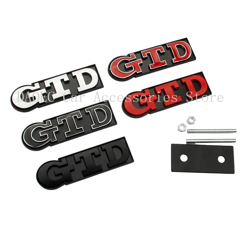 

Металлические 3d-наклейки GTD для VW VOLKSWAGEN Golf 2 4 5 6 7 8 R MK4 MK5 MK6 MK7