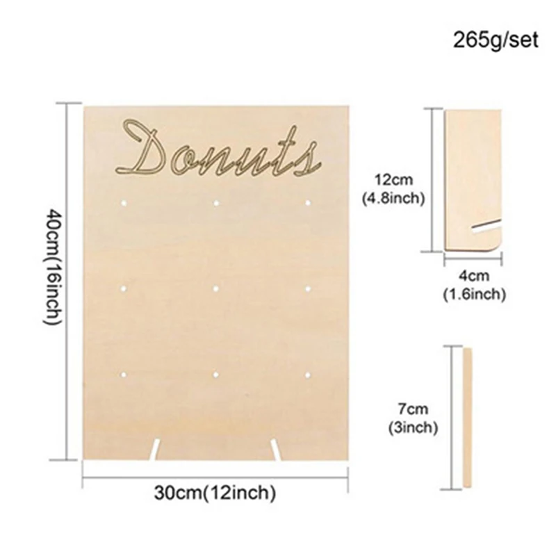 Подставка для пончиков деревянная Подвесная подставка настольные пончики