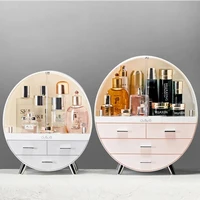 acrylic transparent cosmetic box acrylic double door makeup box organizer desktop waterproof makeup case storage boxs