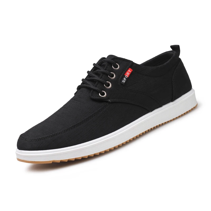 Кеды мужские из денима холщовые кроссовки на шнуровке Повседневная дышащая