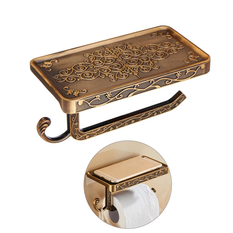 Винтажный алюминиевый Железный держатель для туалетной бумаги полотенец