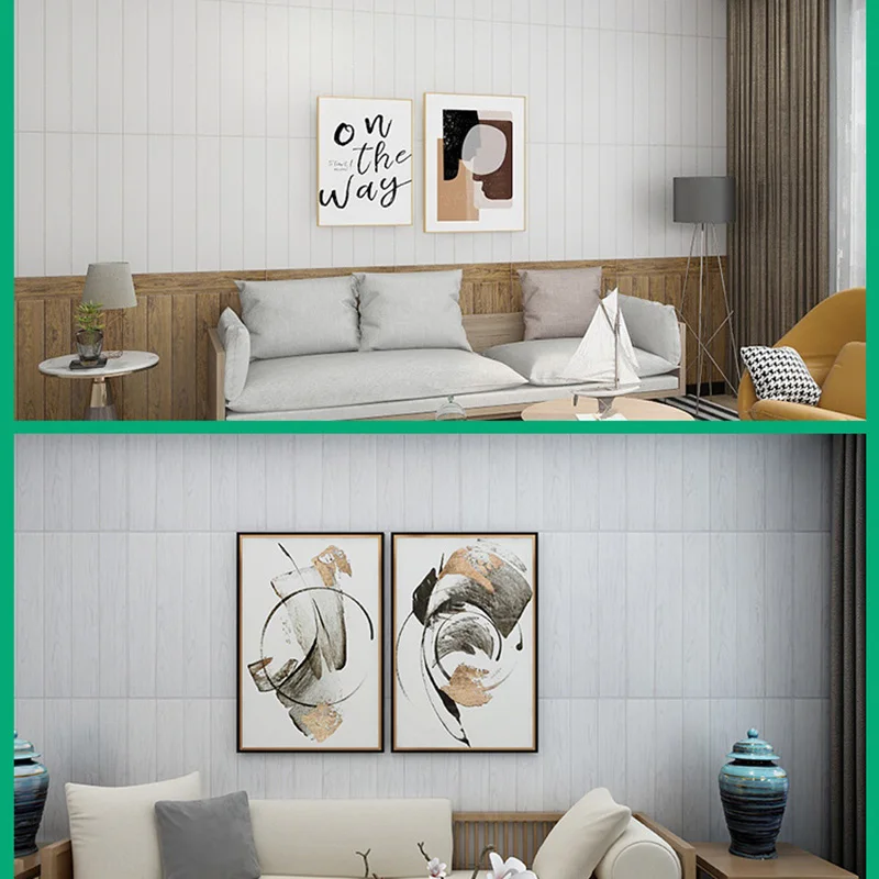 

3D Foam Wall Sticker Self Adhesive Sticker Wood Grain Home Decor living room for kids rooms bedroom sticker Waterproof wallpaper