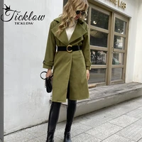 windbreaker womens fashion autumn and winter button jacket plus size street elegant ladies thick windbreaker jacket