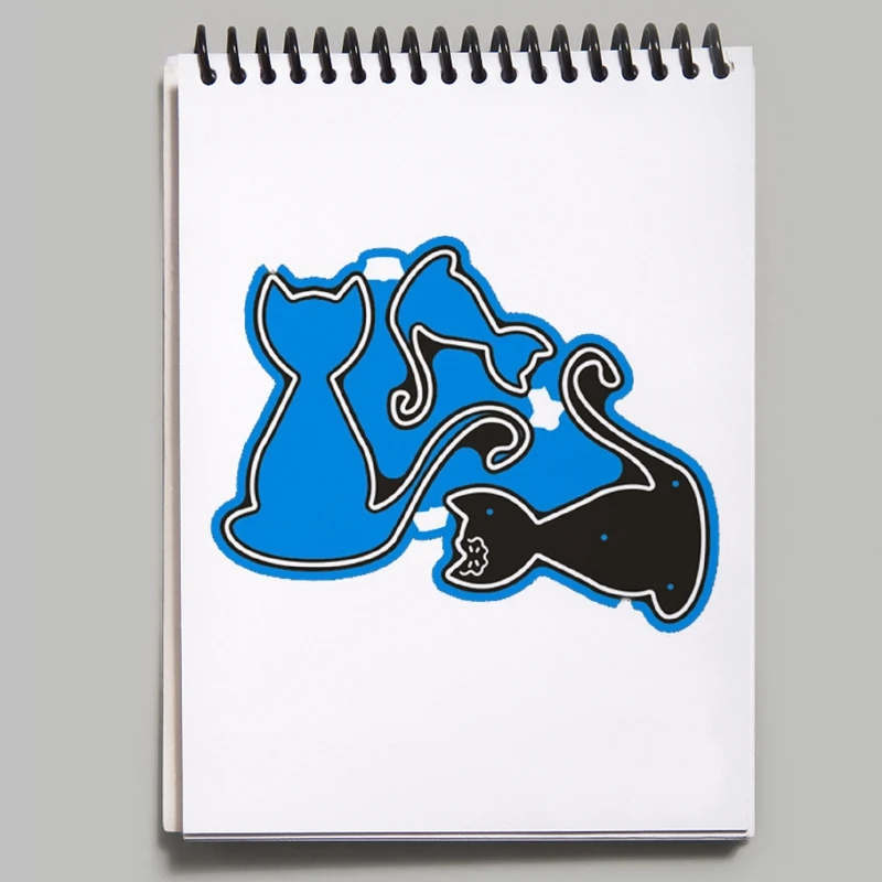 

Cartoon 3 Cats Shape Frame Carbon Steel Cutting Dies DIY Scrapbooking Photo N84C