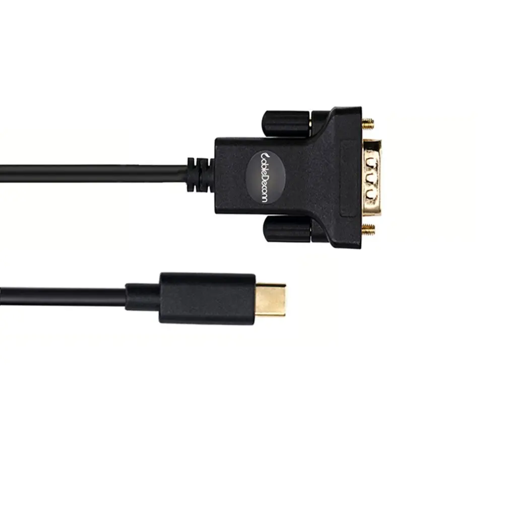 Type C Usb 3 1 To VGA Revolution общественный Hd аудио и видео дисплей Кабель адаптер для