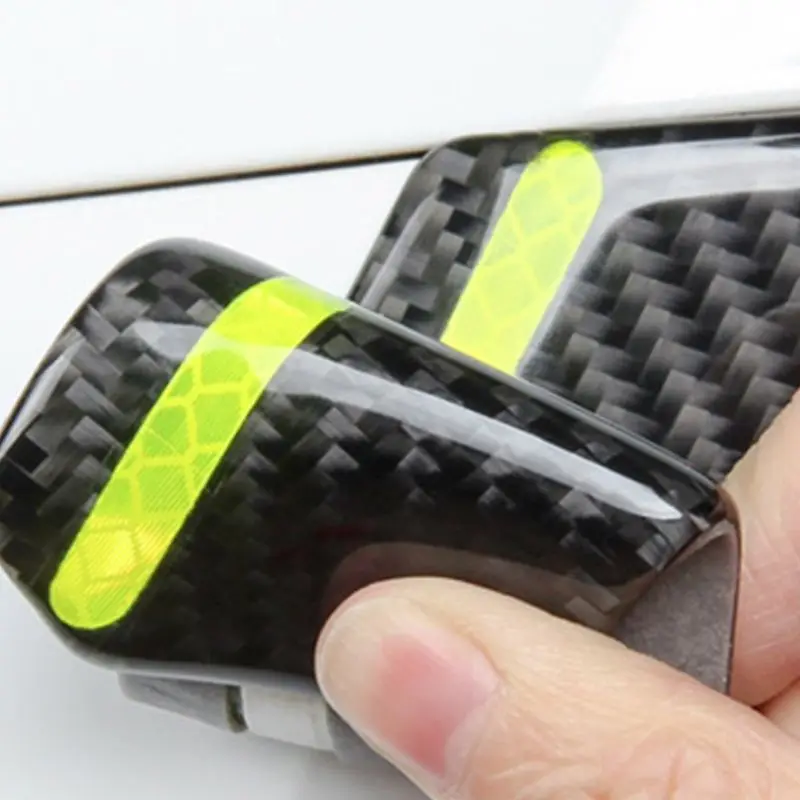 

Pair Universal Reflective Car Side Stickers Outer Carbon Fiber Marker Trim Auto 6XDB