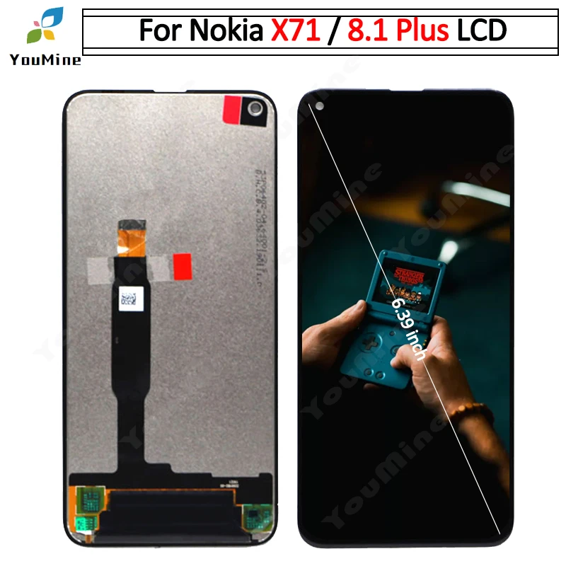 100% тест для Nokia X71 ЖК дисплей 8 1 plus TA 1188 сенсорный экран дигитайзер сборка 1167