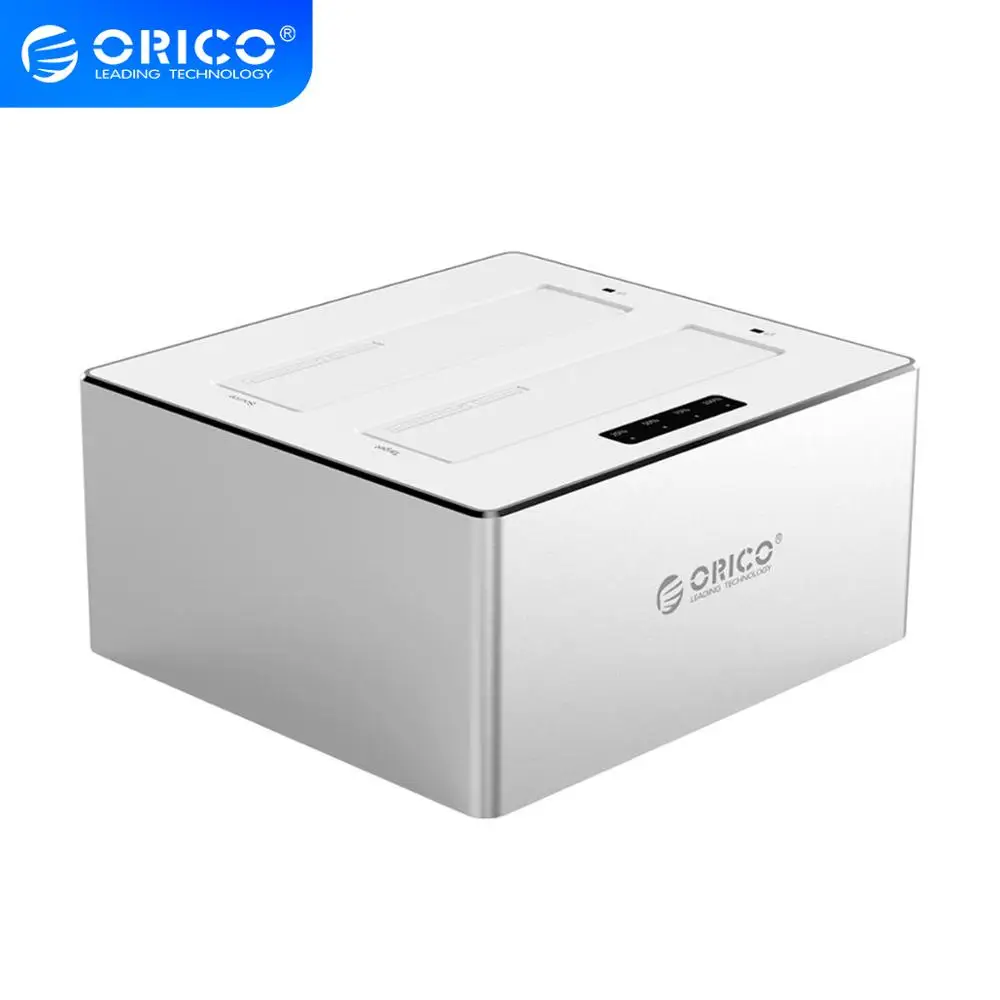 Корпус для двух жестких дисков ORICO 3 5 дюйма 2 Sata USB3.0 док станция поддержка 32 ТБ