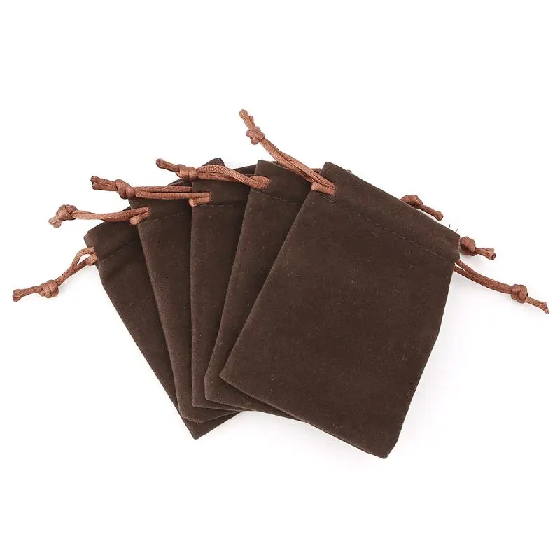 

5pcs D&D RPG Dice Bag Velvet Drawstring Bags Tarot Card Jewelry Bag 10*12cm
