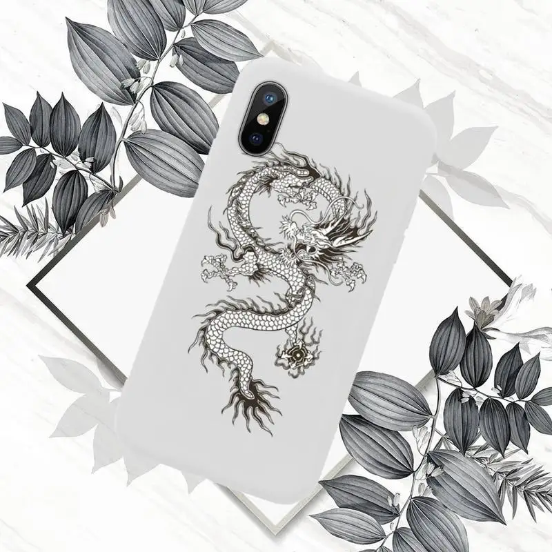 

Dragon Phone Case White Candy Color for iPhone 11 12 mini pro XS MAX 8 7 6 6S Plus X SE 2020 XR