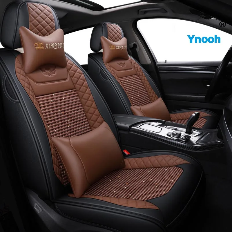 One seat 4 Ynooh чехлы для сидений автомобиля для hyundai getz accent 2008 santa fe tucson elantra creta veloster grand i10 ioniq i10 один автомобильный протектор - Название цвета: One seat 4