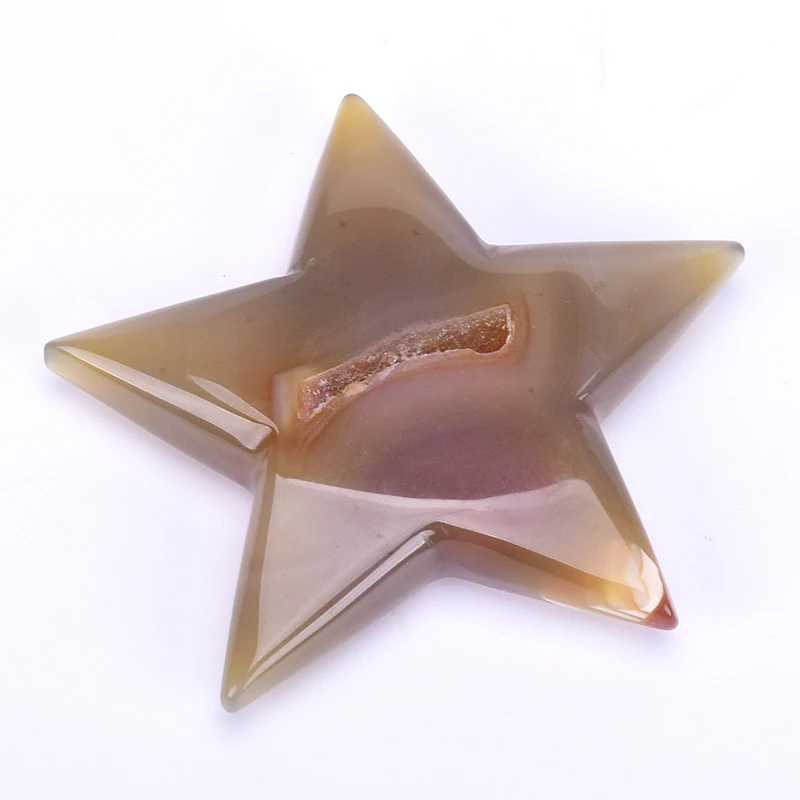 1 шт. натуральный жеод пентаграмма кристалл Целебный Камень агат энергетический