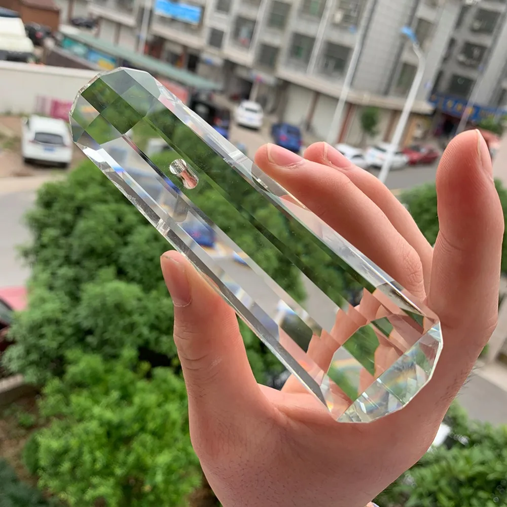 150 мм столб Suncatcher Хрустальная Призма граненая люстра часть радуги DIY ремесло