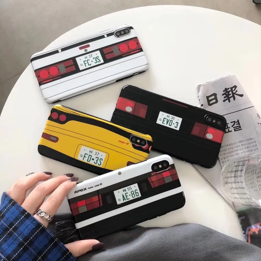 Чехол с японским аниме Fujiwara Takumi Trend INITIAL D для iPhone 11 Pro max XR XS MAX 7 8 6 S plus роскошный