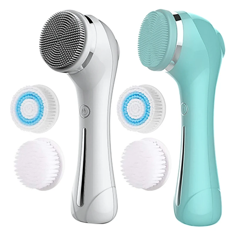 

3 in 1 Face Cleansing Brush Silicone Facial Brush Pore Cleaner Face Massage Skin Care Waterproof Facial Brush