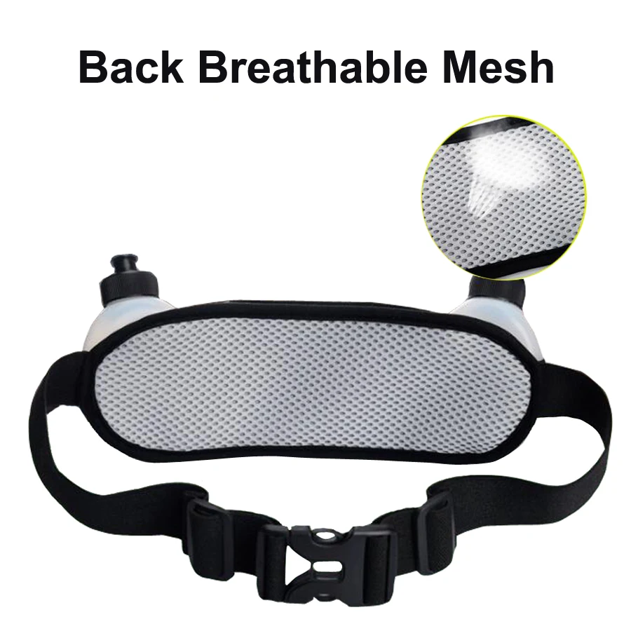 Сумки для бега поясная сумка с 2 бутылками воды легкая улицы кемпинга пешего