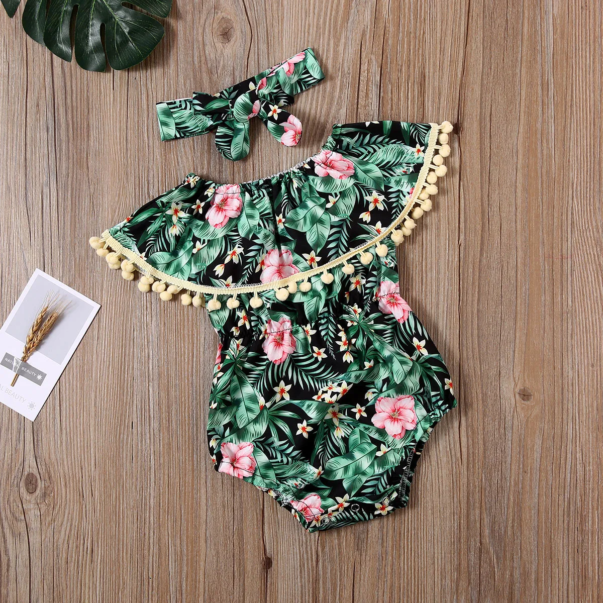 

2020 Summer Newborn Girls Ruffles Floral Romper Baby Girl Jumpsuit New Cute Playsuit Cozy Soft Breathable Romper