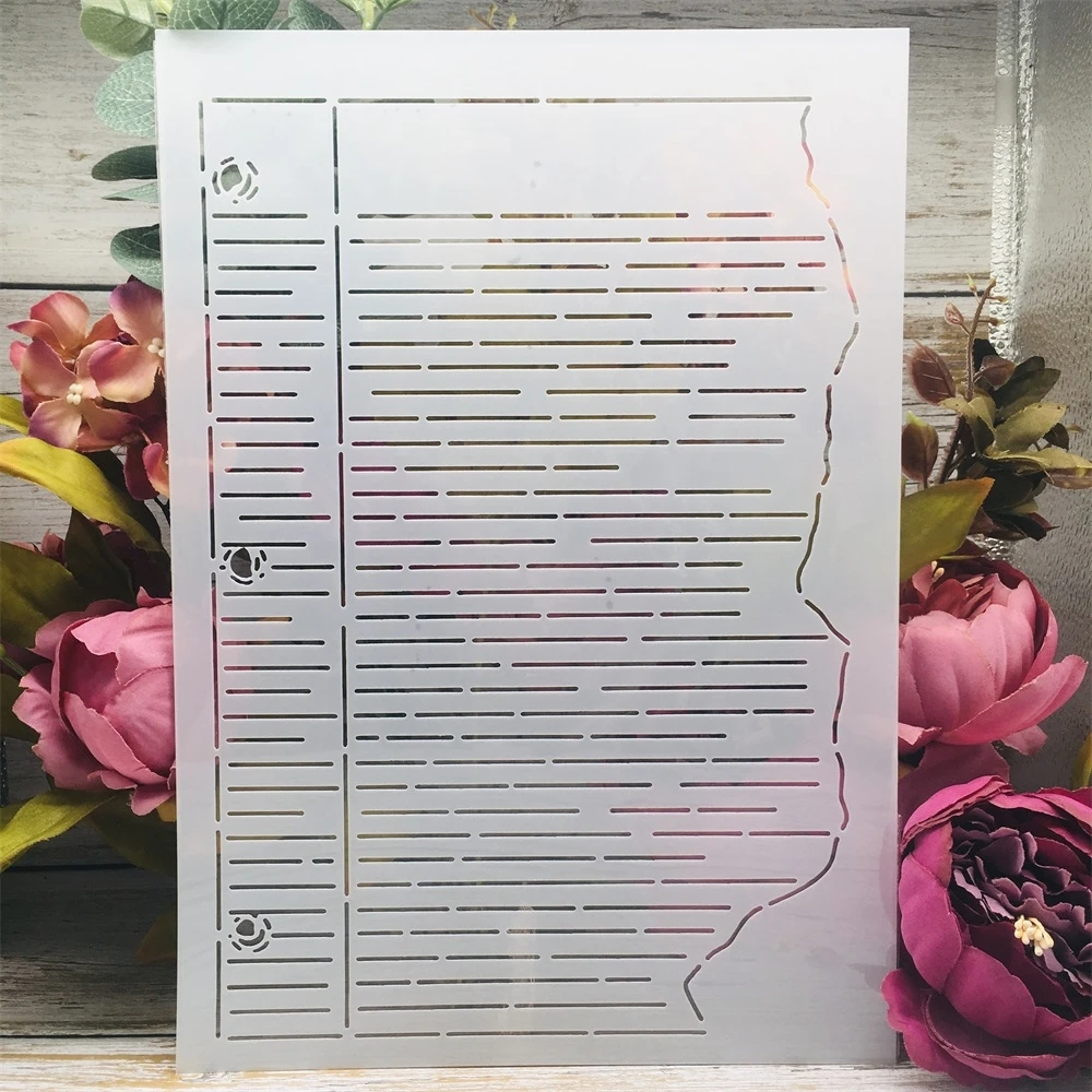 

A4 29cm Irregular Paragraph Letters DIY Layering Stencils Wall Painting Scrapbook Coloring Embossing Album Decorative Template