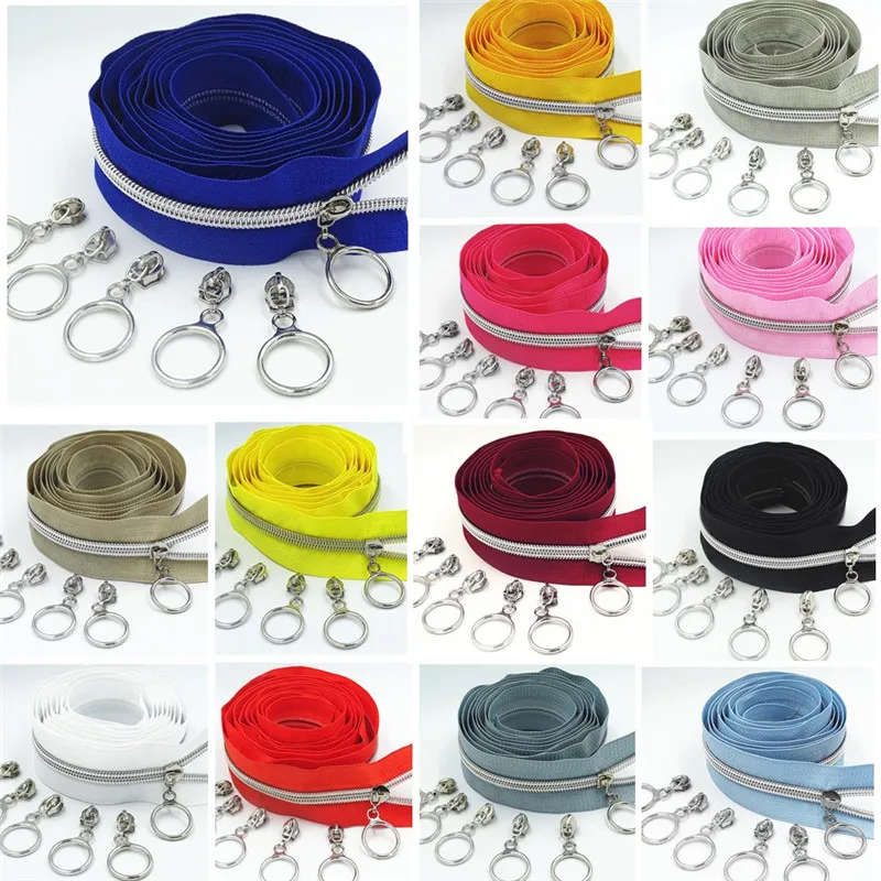 2 метра 4 слайдера 5 # Золотой Серебряный слайдер зуб большой кусок нейлоновой