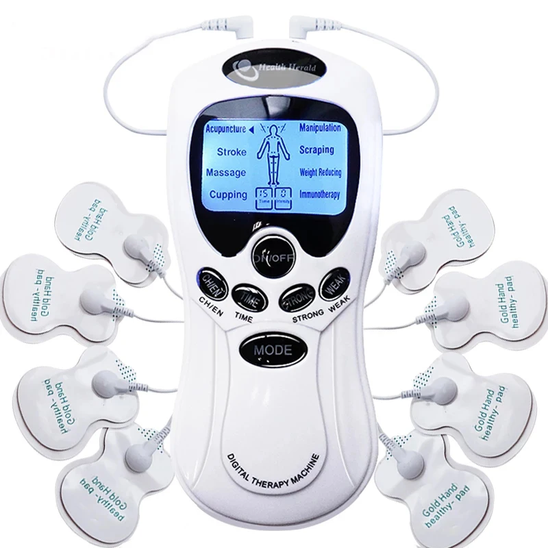 

8 Mode EMS Electric Herald Tens Machine Acupuncture Body Massage Digital Therapy Massager Muscle Stimulator Electrostimulator
