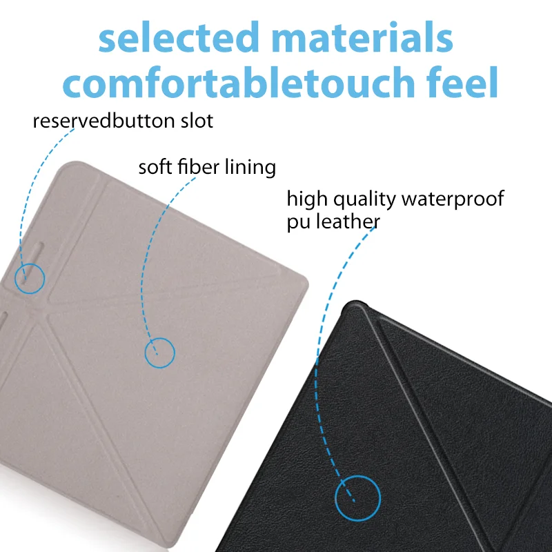 Чехол для Kobo Libra H2O оригами чехол сна 2019 7 дюймов умная электронная книга несколько