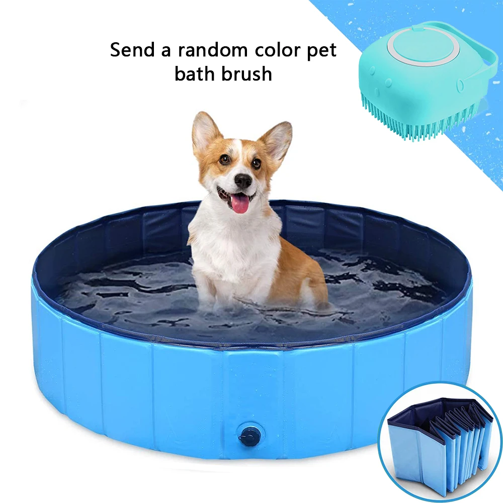 Плавательный бассейн для собак складные бассейны ванна домашних животных
