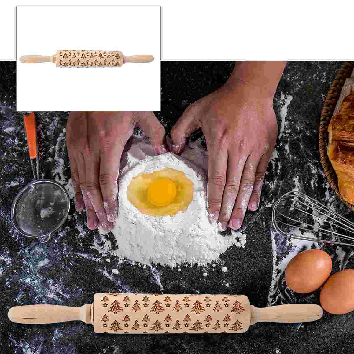 

Креативная печатная Скалка, практичный ролик для теста, инструмент для прессования теста