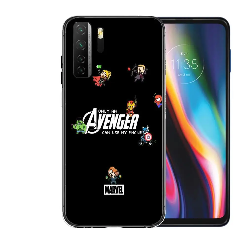 Новый стильный черный мягкий чехол Marvel с изображением пуха для Huawei Nova 8 7 6 SE 5T 7i 5i 5Z