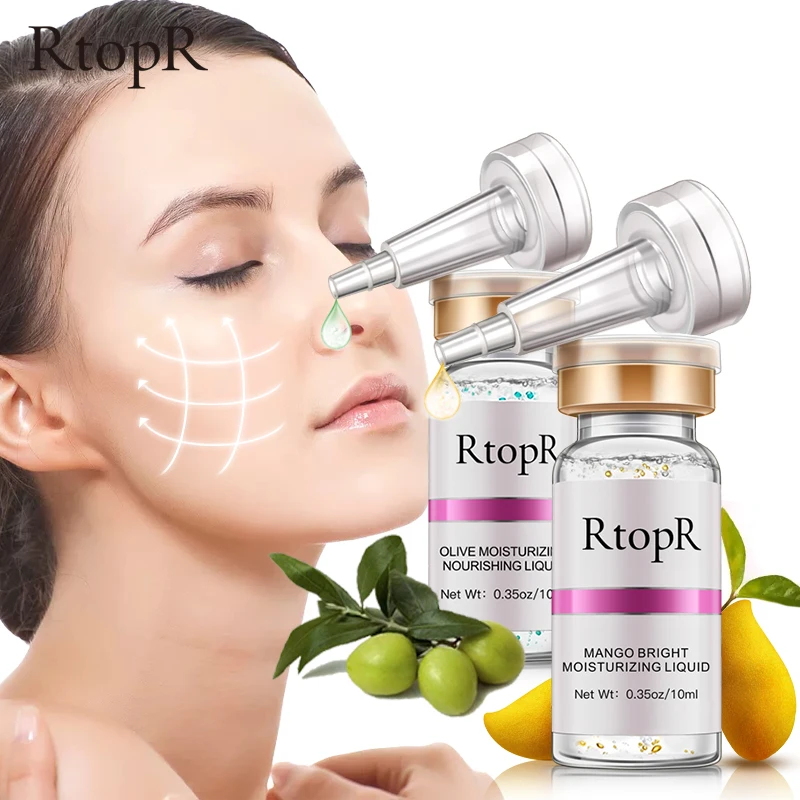 Face Whitening Anti Winkles Moisturizing Mango Olive Serum Skin Care Shrink Pores Facial Ance Treatment Remove Dark Spots Serum