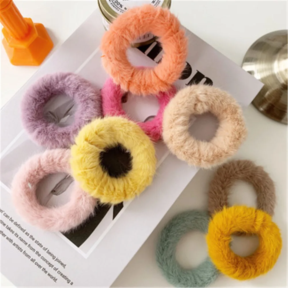 

Women Scrunchies Elastic Hair Ties Bands Adult Solid Fabric Fashion Girl Korean Mujer Accessories Hyuna Wholesale