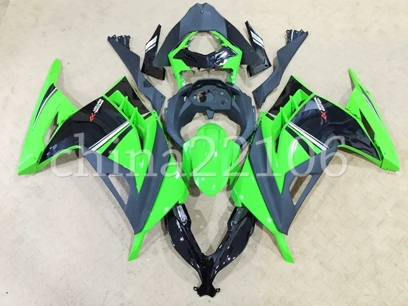 

Новый ABS мотоцикл обтекатели комплект подходит для KAWASAKI Ninja 300 2013 --- 2019 EX300 13 14 15 16 17 18 бодикон набор зеленый