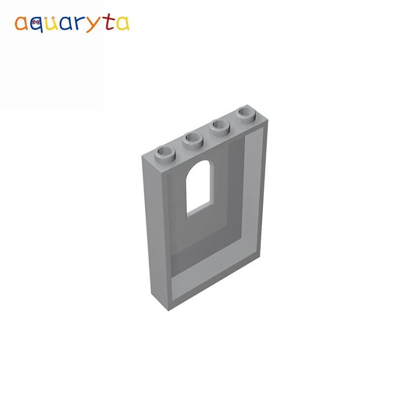 

Aquaryta 10pcs Building Blocks Panel 1x4x5 With Window DIY Enlighten Toy Compatible With 60808 Building Model Parts Gift for KID