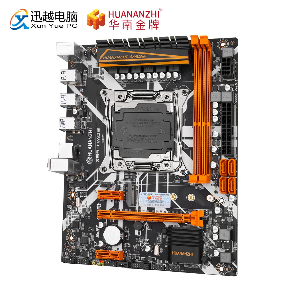 Игровая материнская плата HUANANZHI X99 8MD3 Intel LGA 2011 3 E5 V3 8M DDR3 RECC 64 Гб M.2 NVME USB3.0