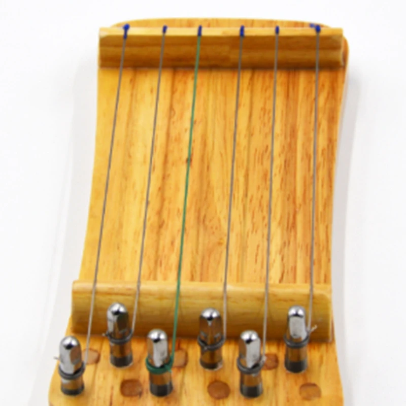 Твердое дерево мини 6 струн Guzheng Zither ручной тренажер ГУ Zheng Пальчиковый | Спорт и