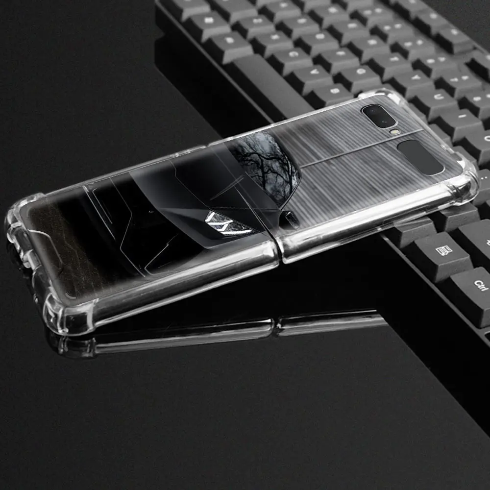 

Sports Car Phone Case for Samsung Galaxy Z Flip Samsung Z Flip 5G Airbag Shockproof Soft Silicone Cover Shell
