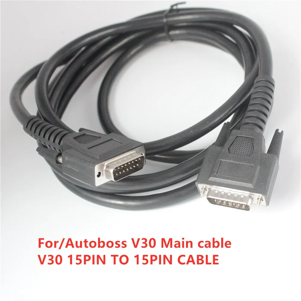 

Car OBD2 Cable For AutoBoss V30 main Test Cables OBD-II Auto Scanner V-30 diagnostic tool Car V30 15pin to 15pin cable