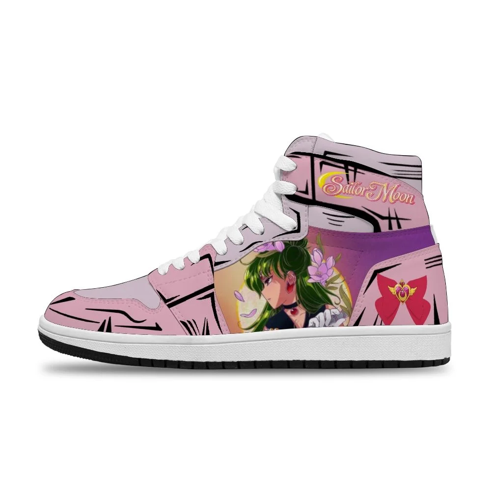 

Anime Cartoon Hot Japanese Sailor moon Diy Printed Sports Non-Slip Basketball Shoes For women Unisex Fashion trend Shoe
