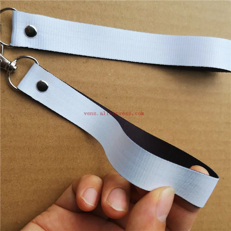 Сублимационный белый пустой брелок полиэфирное кольцо для ключей горячая передача печать diy расходные материалы 30 шт./партия