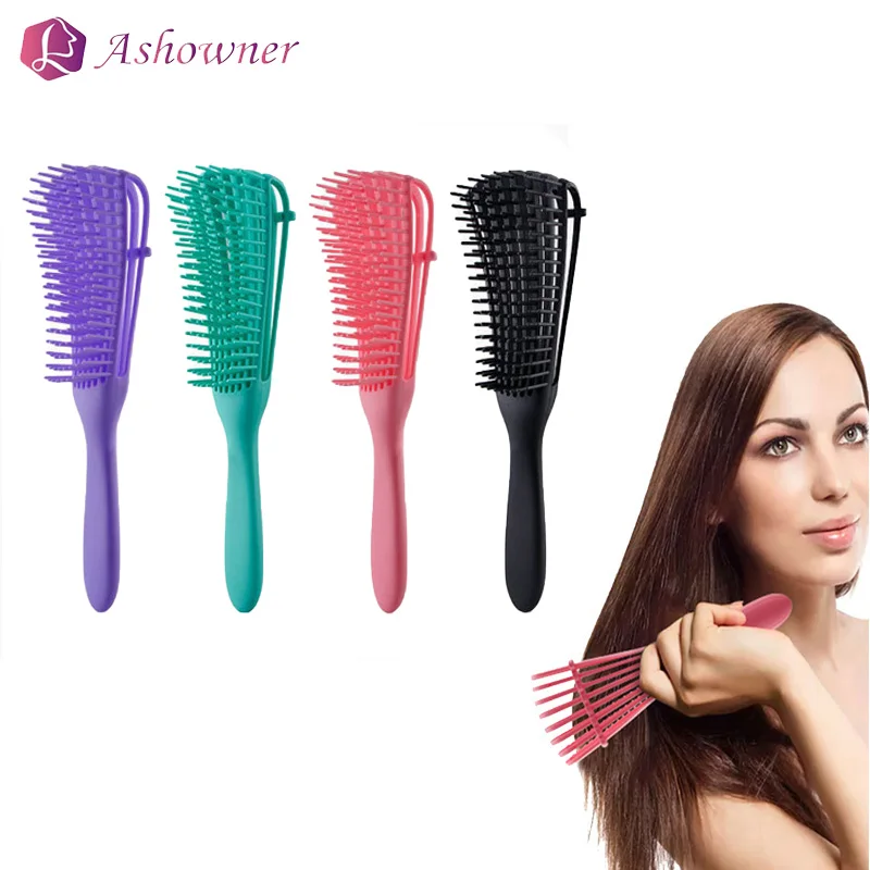 

1pcs New Scalp Massage Comb Hair Brush Women Detangle Hairbrush Anti-tie Knot Professional Hair Brush Octopus Type Comb
