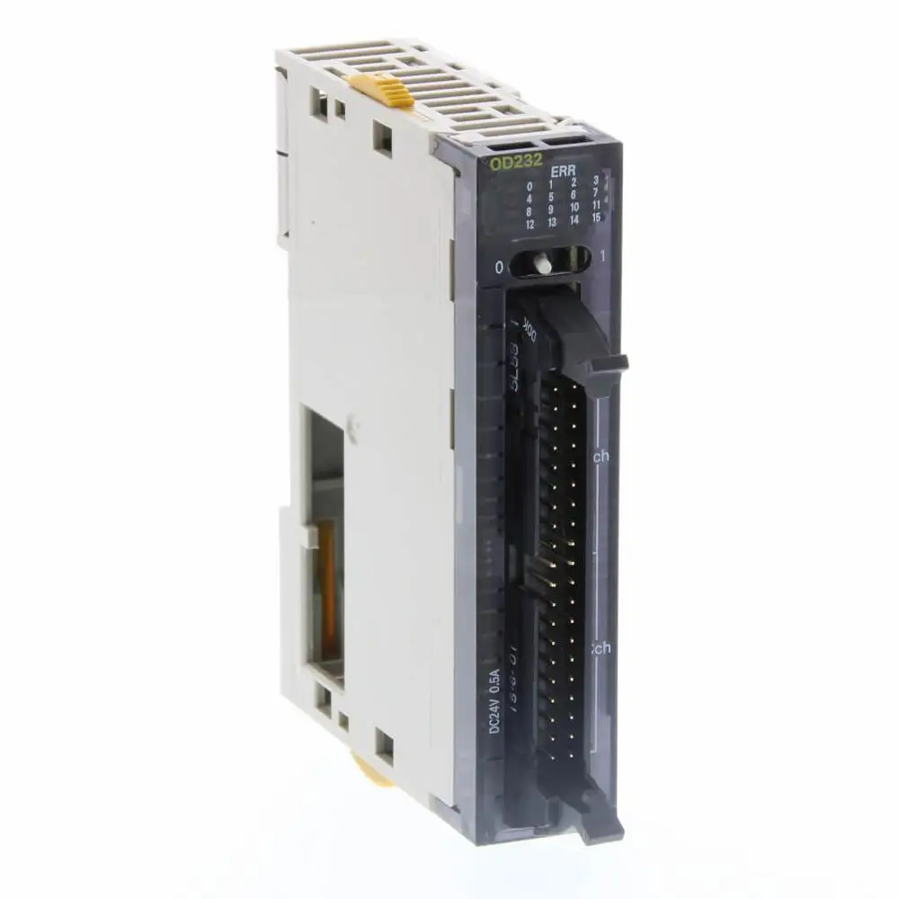 

CJ1W-OD232 Digital output unit, 32 x transistor outputs, PNP, 0.5 A, 24 VDC, load short-circuit protection